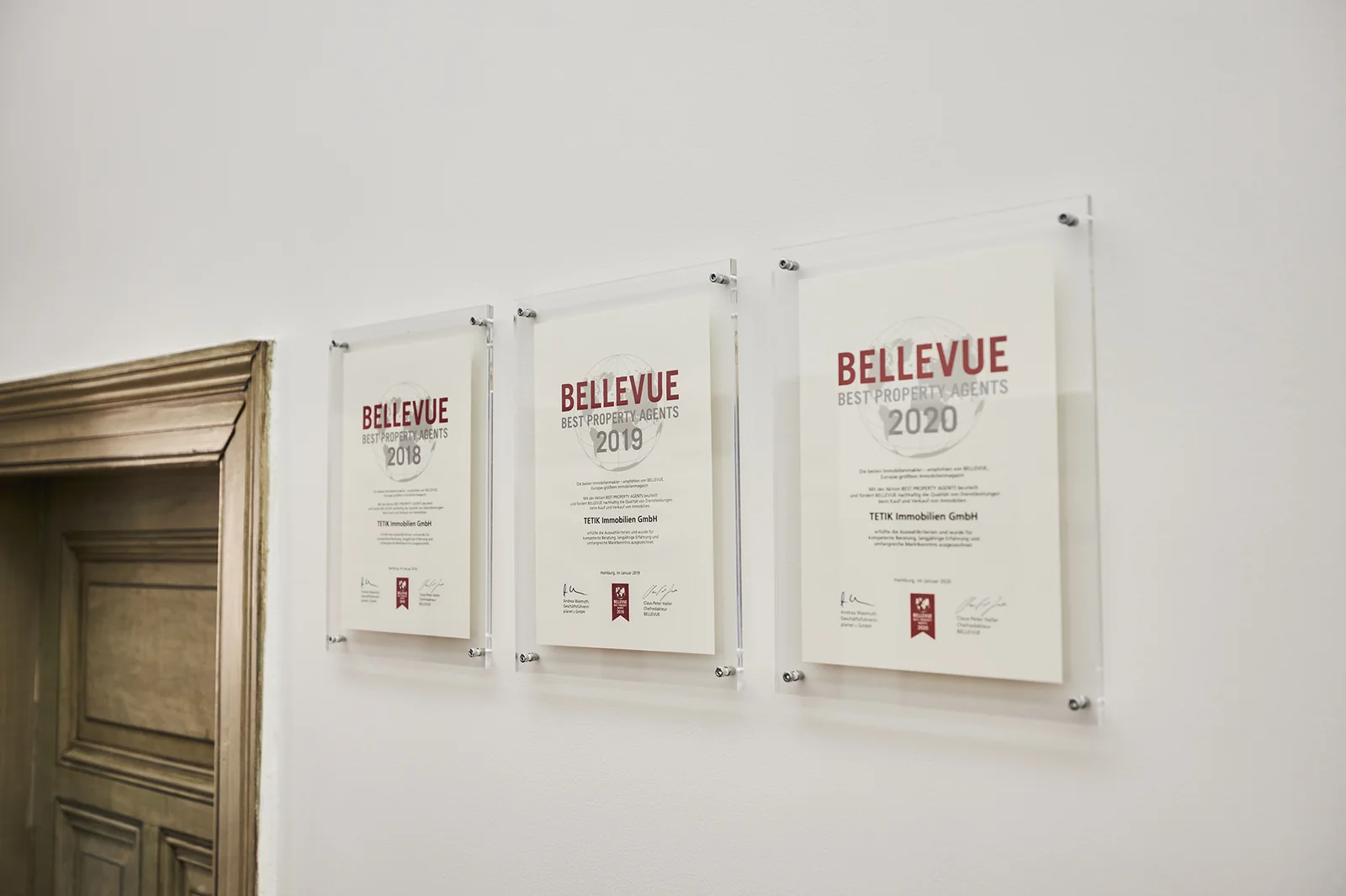 BELLEVUE Best Property Agent Auszeichnungen von TETIK