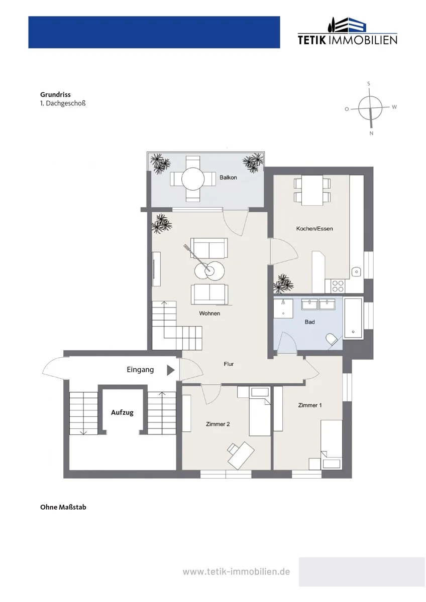 Dachgeschosswohnung in Waldkirch