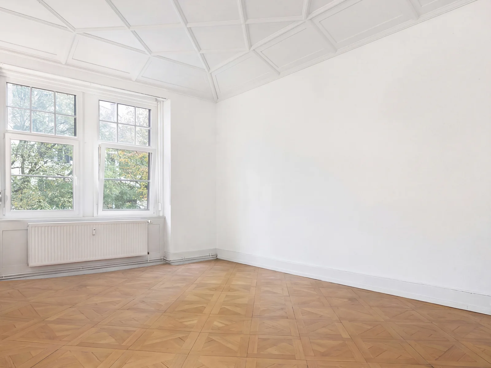 Nachher: Wohnbereich vor und nach gezielter Immobilienveredlung